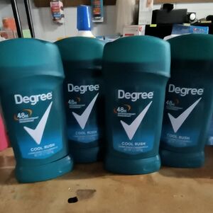 4 Pack Degree Cool Rush Antiperspirant Deodorant for Men